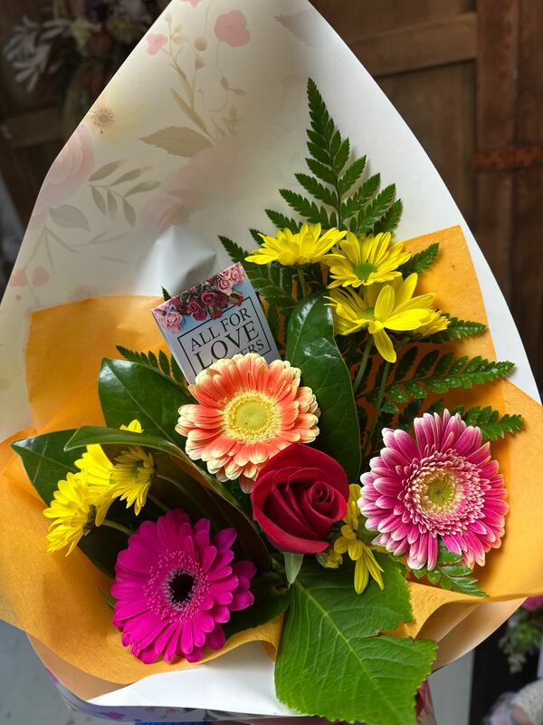 Flowers delivered to customer