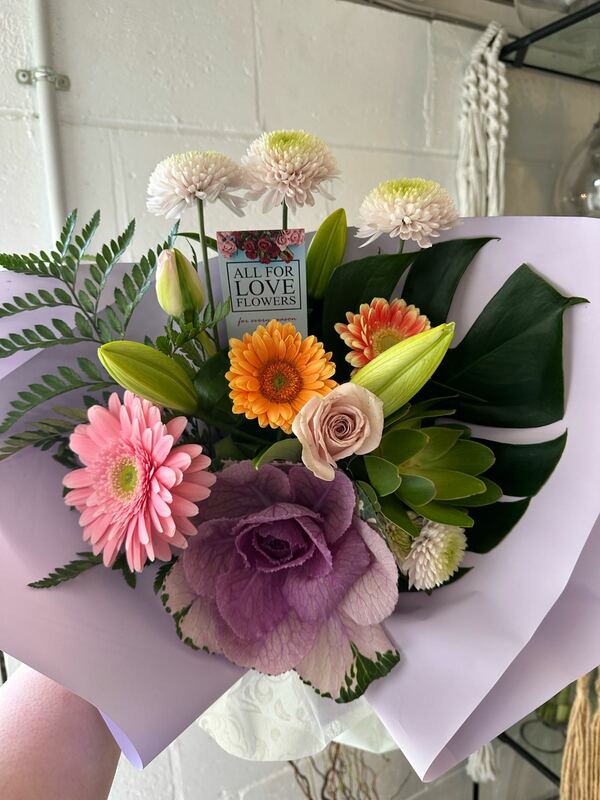 Flowers delivered to customer