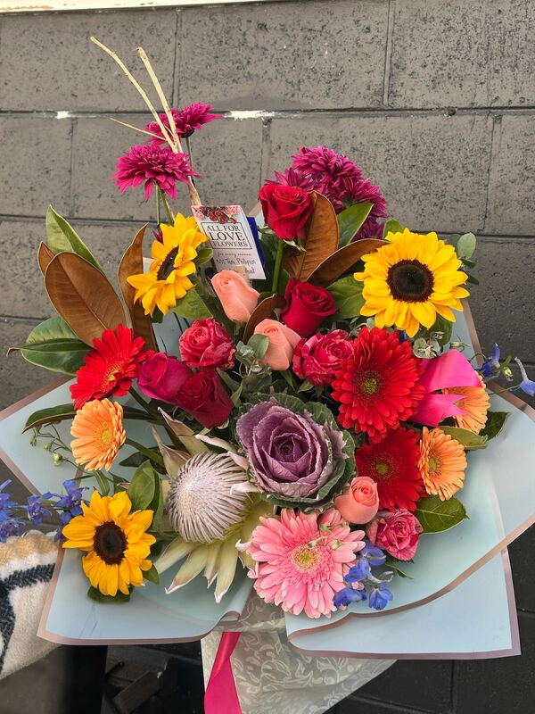 Flowers delivered to customer