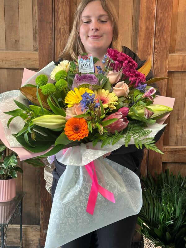 Flowers delivered to customer