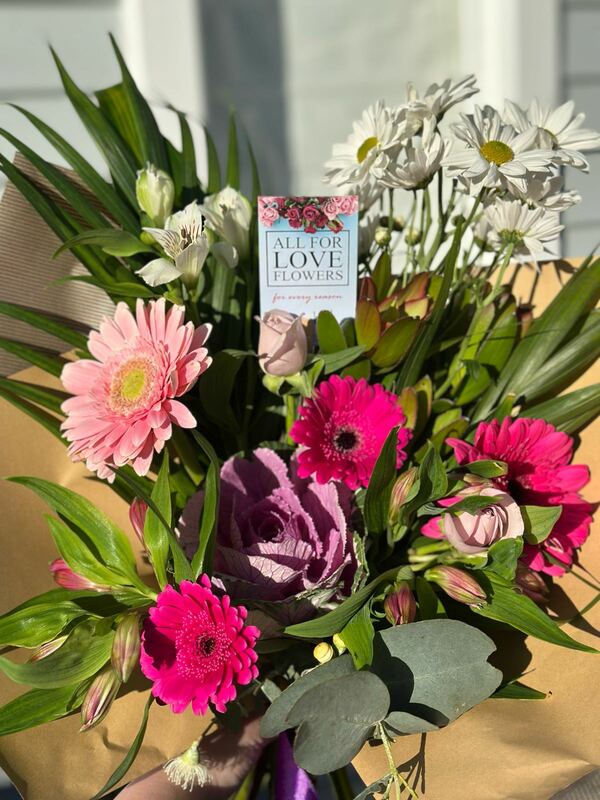 Flowers delivered to customer