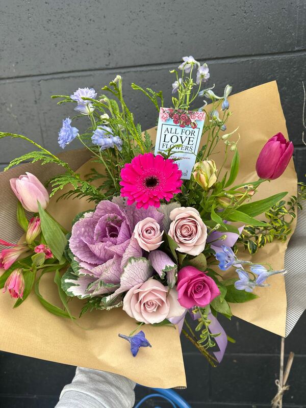 Flowers delivered to customer