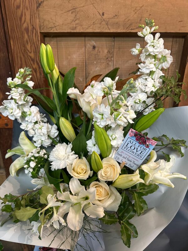 Flowers delivered to customer