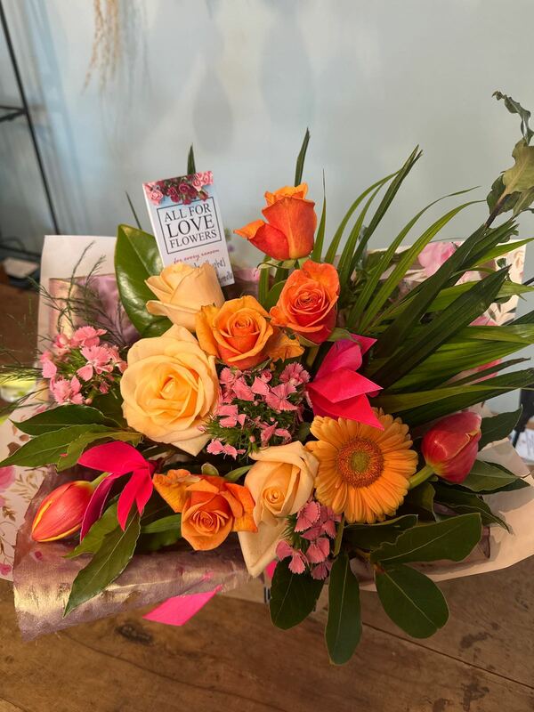 Flowers delivered to customer