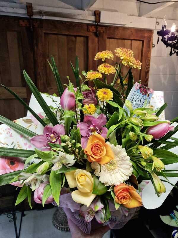 Flowers delivered to customer