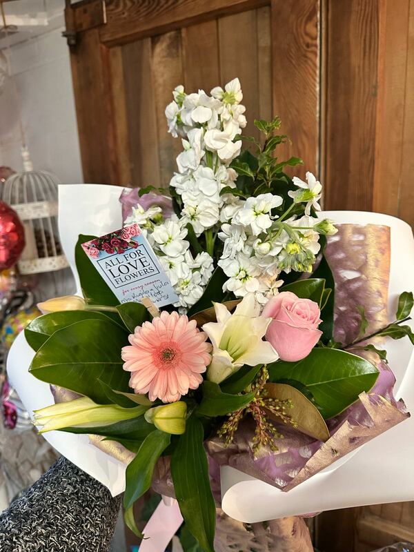 Flowers delivered to customer