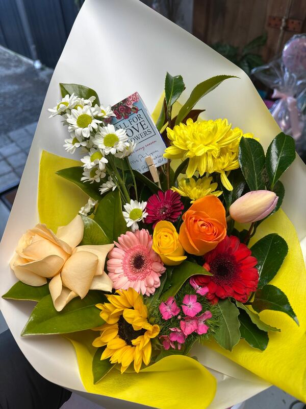 Flowers delivered to customer