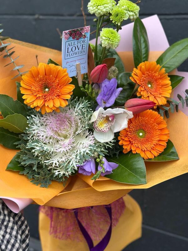 Flowers delivered to customer