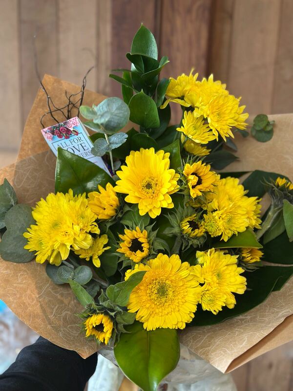 Flowers delivered to customer