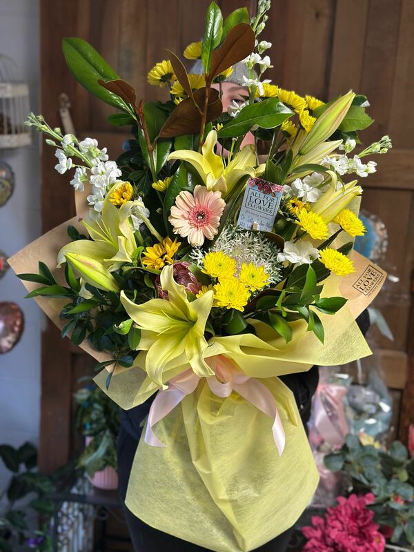 Flowers delivered to customer