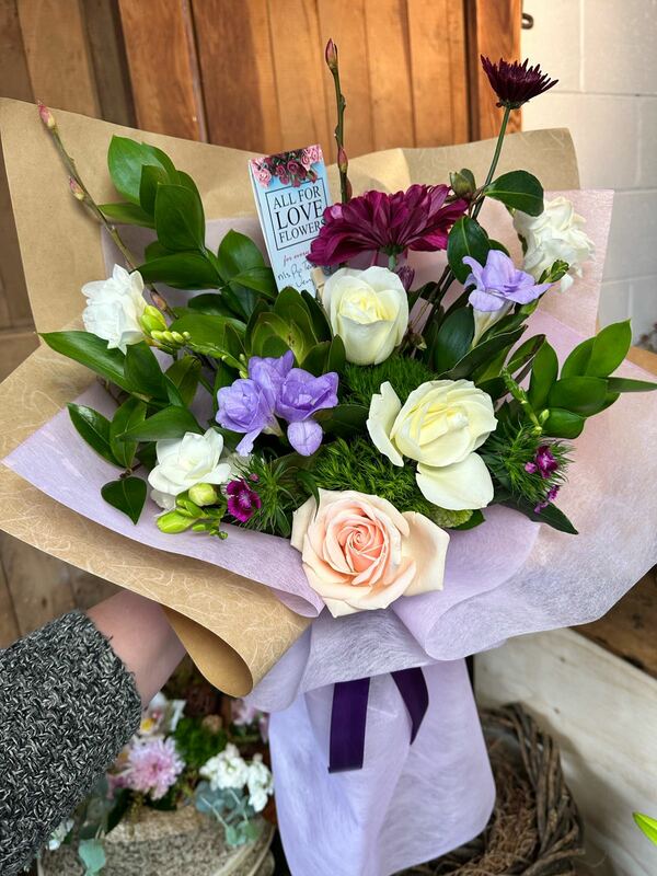 Flowers delivered to customer