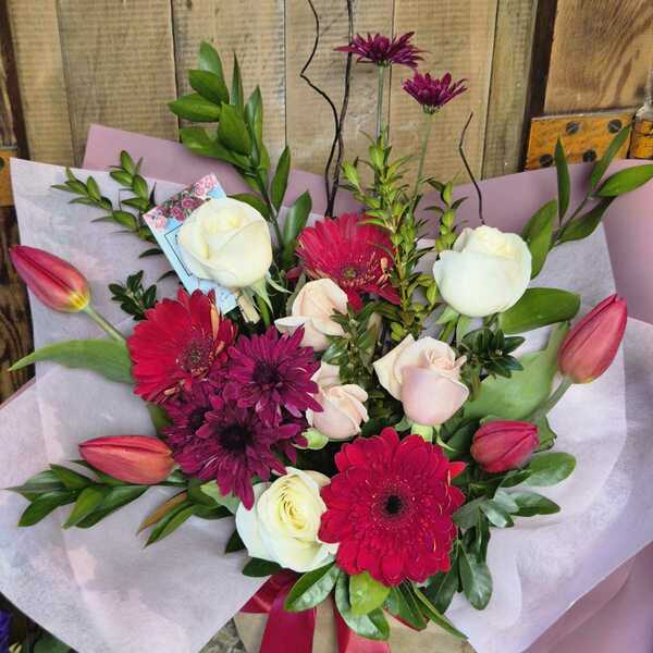 Flowers delivered to customer