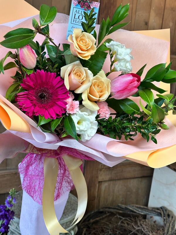 Flowers delivered to customer