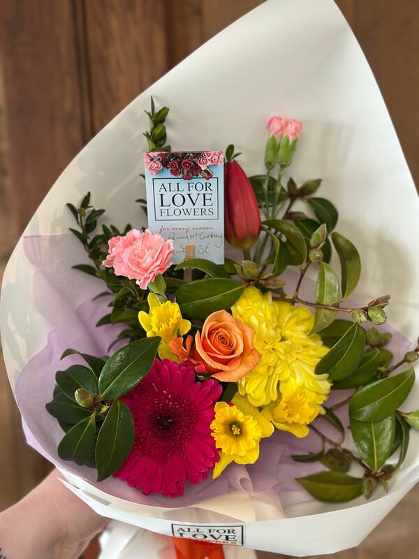 Flowers delivered to customer