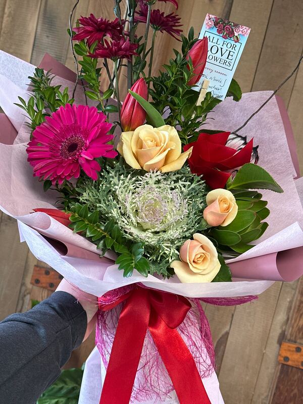Flowers delivered to customer
