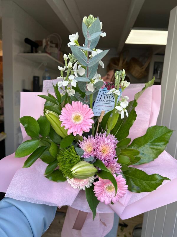 Flowers delivered to customer