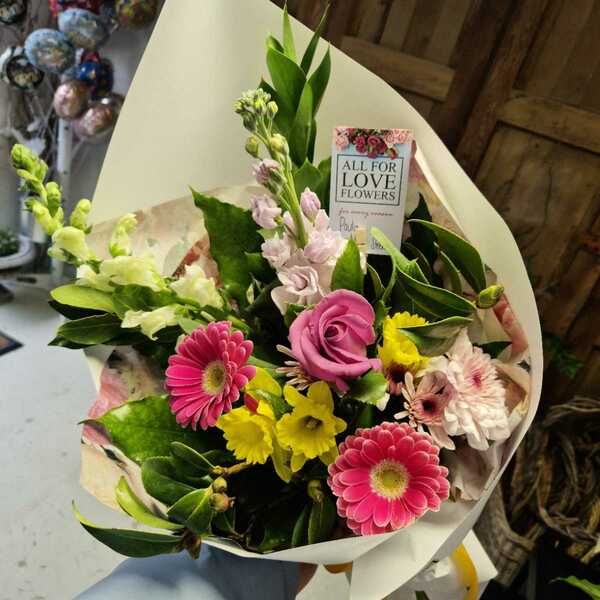 Flowers delivered to customer