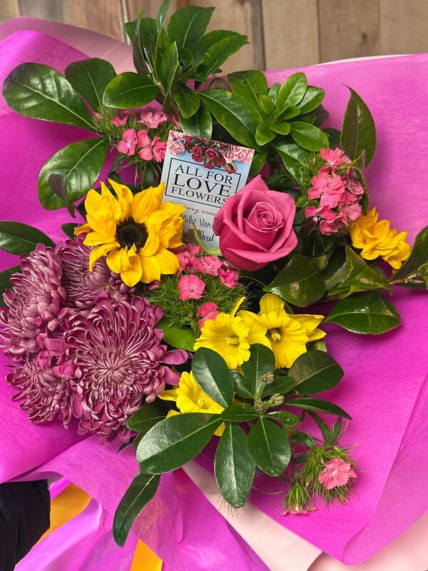 Flowers delivered to customer