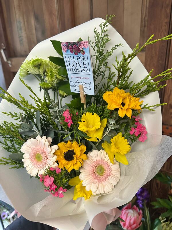Flowers delivered to customer