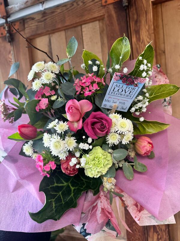 Flowers delivered to customer