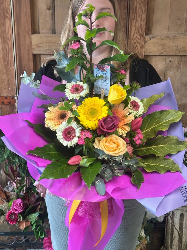 Flowers delivered to customer