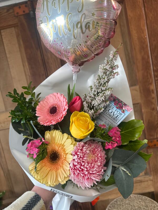 Flowers delivered to customer