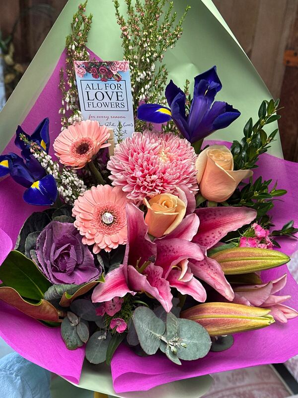 Flowers delivered to customer
