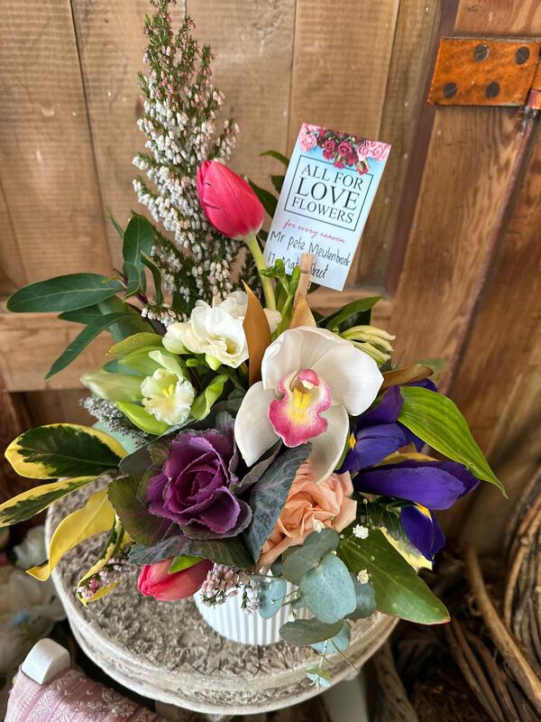 Flowers delivered to customer