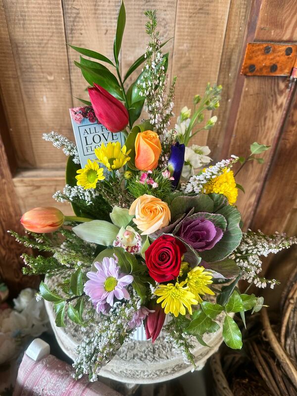 Flowers delivered to customer