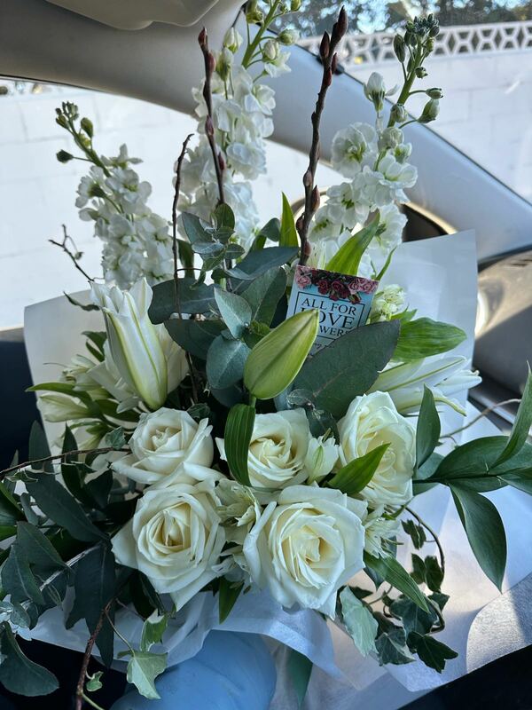 Flowers delivered to customer