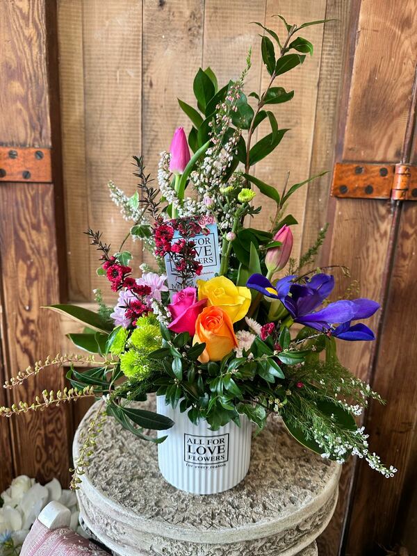 Flowers delivered to customer