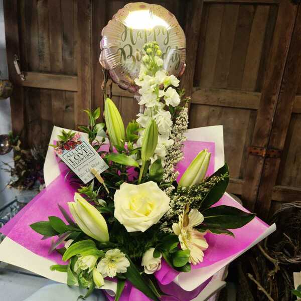 Flowers delivered to customer