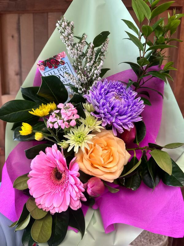 Flowers delivered to customer