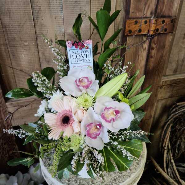 Flowers delivered to customer