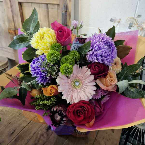 Flowers delivered to customer