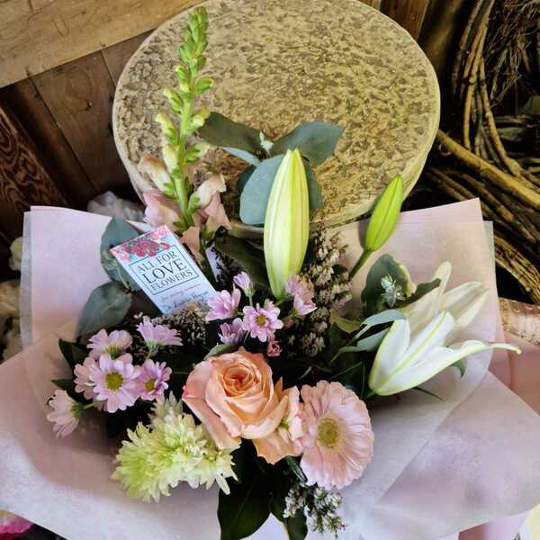 Flowers delivered to customer