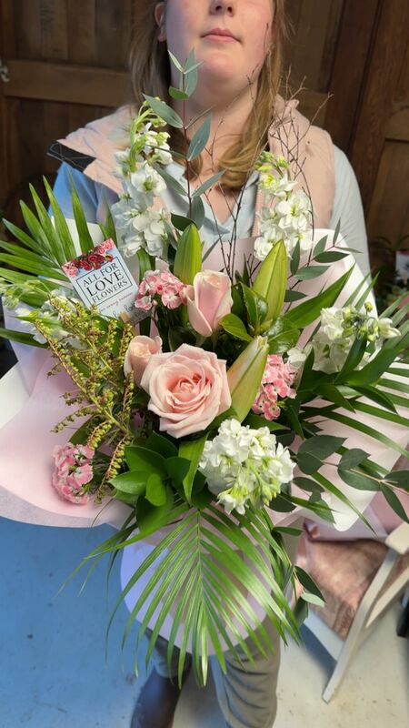 Flowers delivered to customer