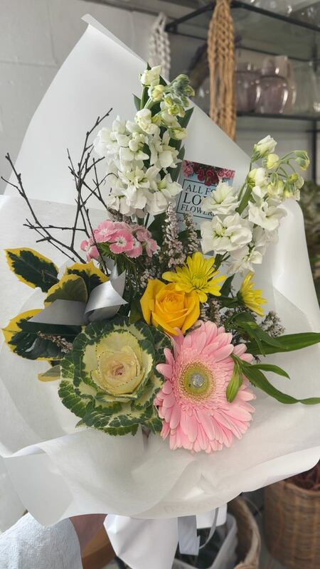 Flowers delivered to customer