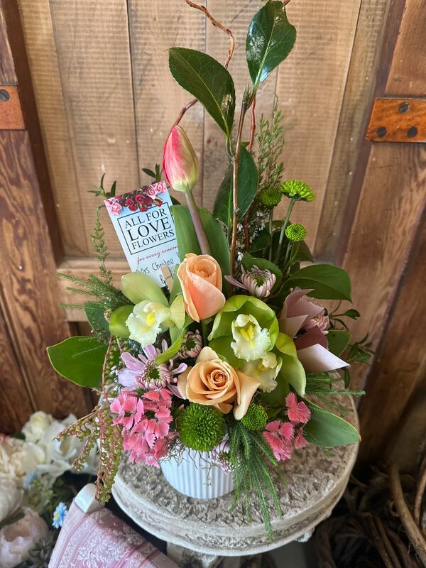 Flowers delivered to customer