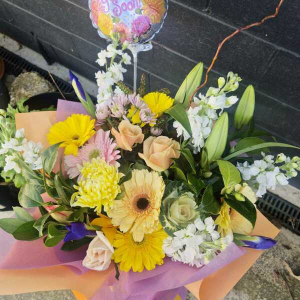 Flowers delivered to customer