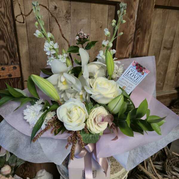 Flowers delivered to customer