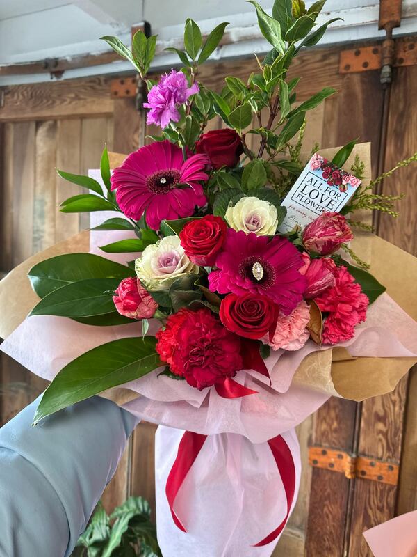 Flowers delivered to customer