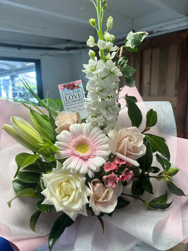 Flowers delivered to customer