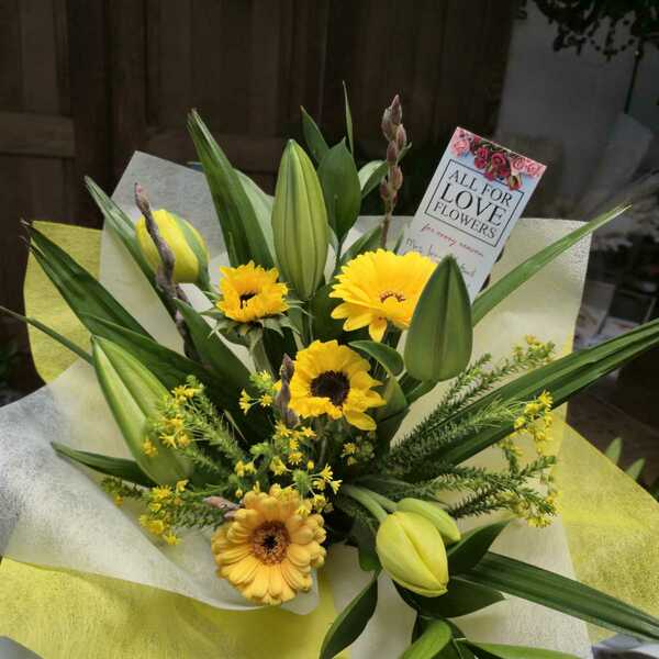 Flowers delivered to customer