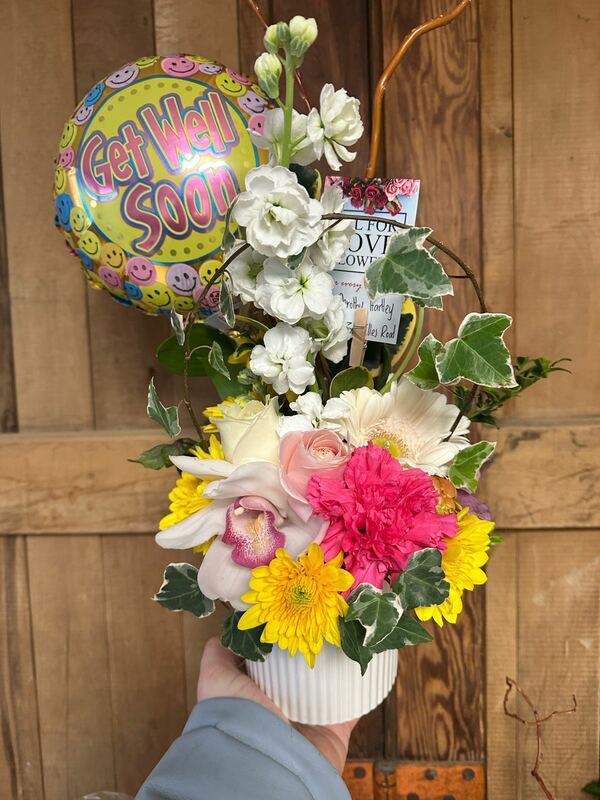 Flowers delivered to customer