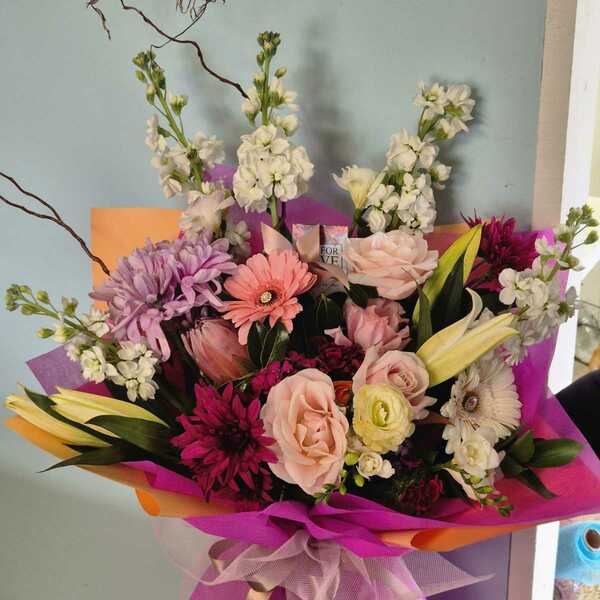 Flowers delivered to customer