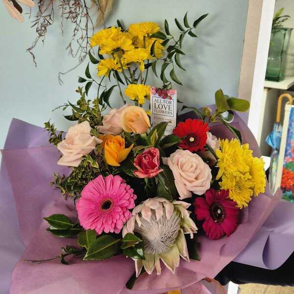 Flowers delivered to customer