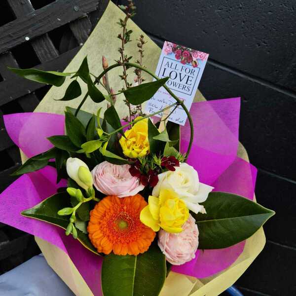 Flowers delivered to customer