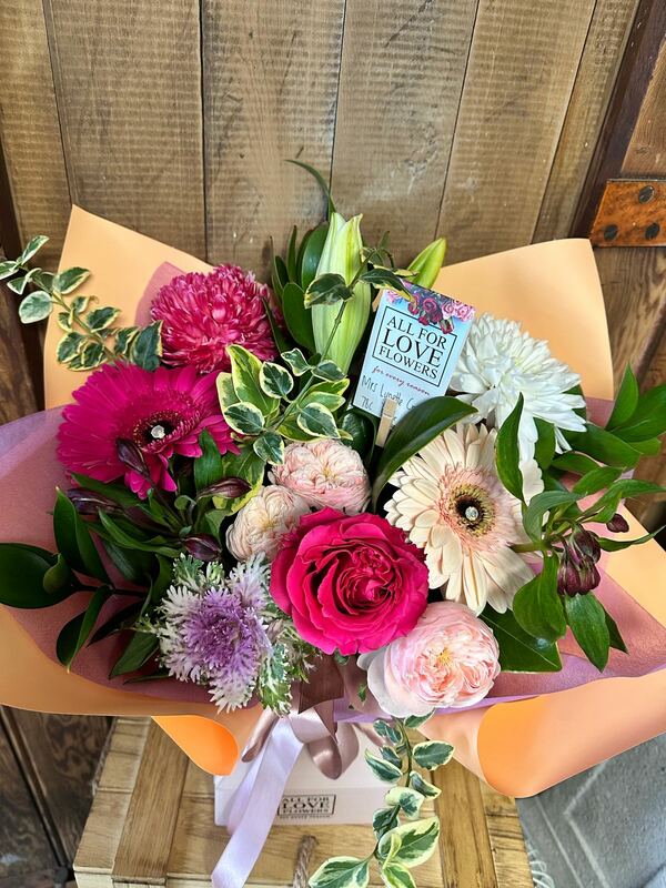 Flowers delivered to customer