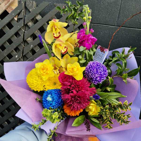 Flowers delivered to customer